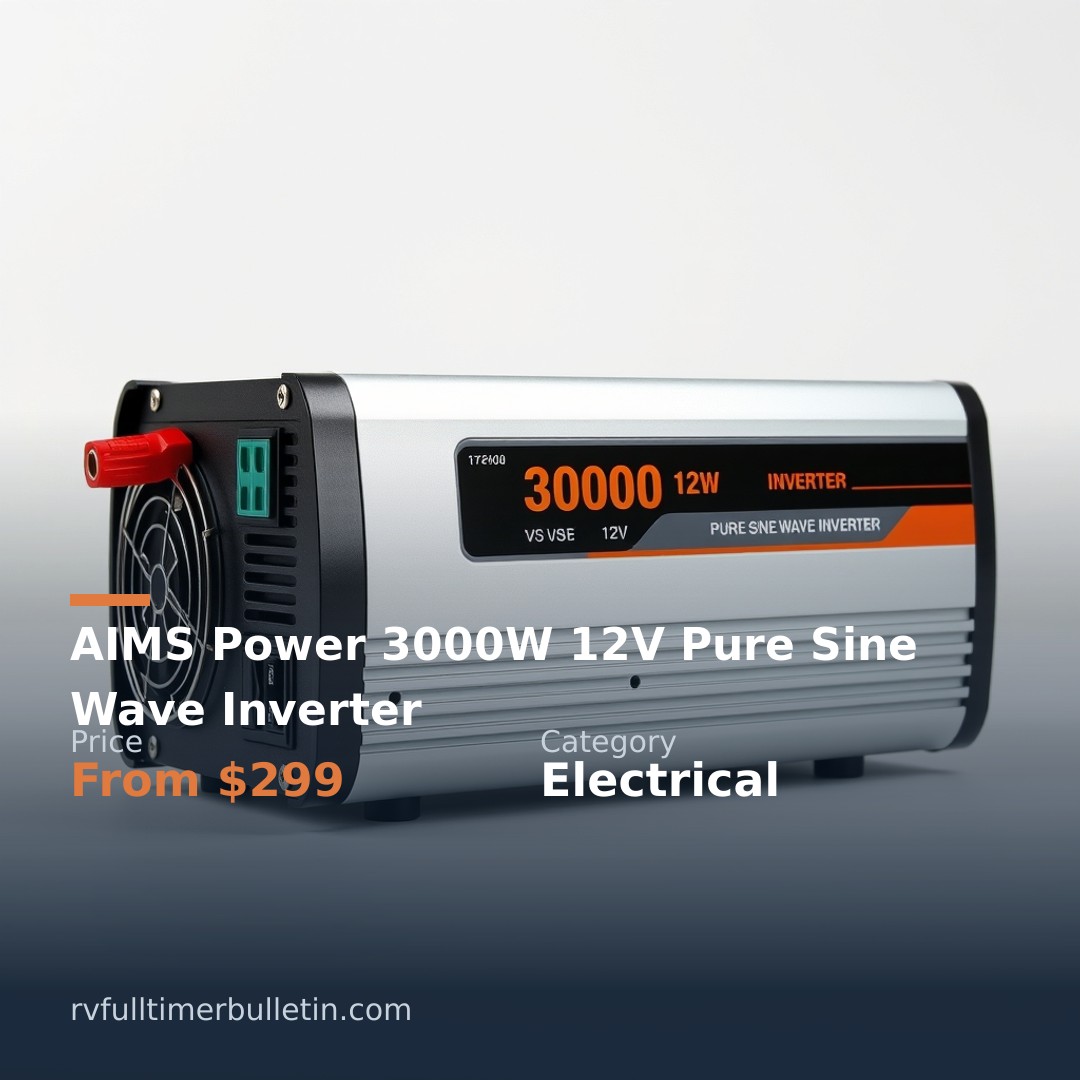 AIMS Power 3000W 12V Pure Sine Wave Inverter