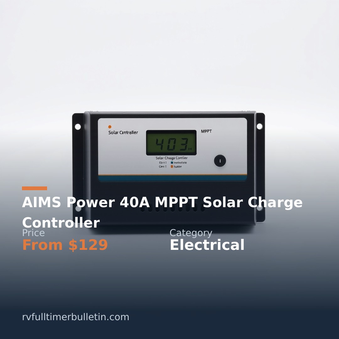 AIMS Power 40A MPPT Solar Charge Controller