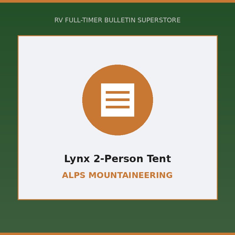 ALPS Mountaineering Lynx 2-Person Tent