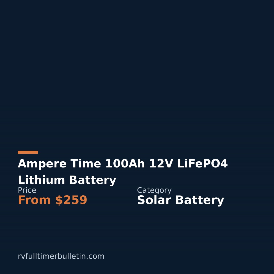 Ampere Time 100Ah 12V LiFePO4 Lithium Battery