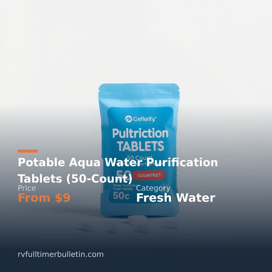 Potable Aqua Water Purification Tablets (50-Count)