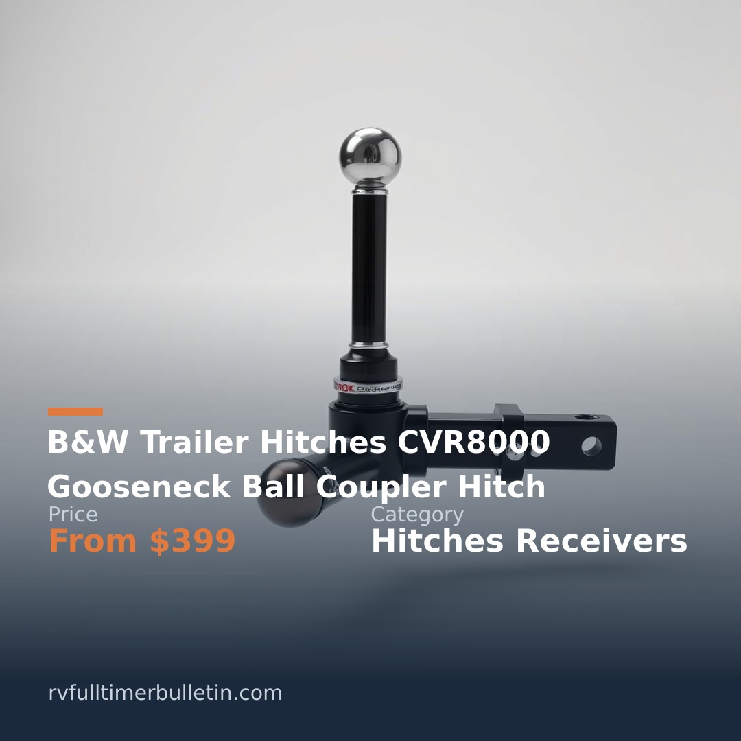 B&W Trailer Hitches CVR8000 Gooseneck Ball Coupler Hitch
