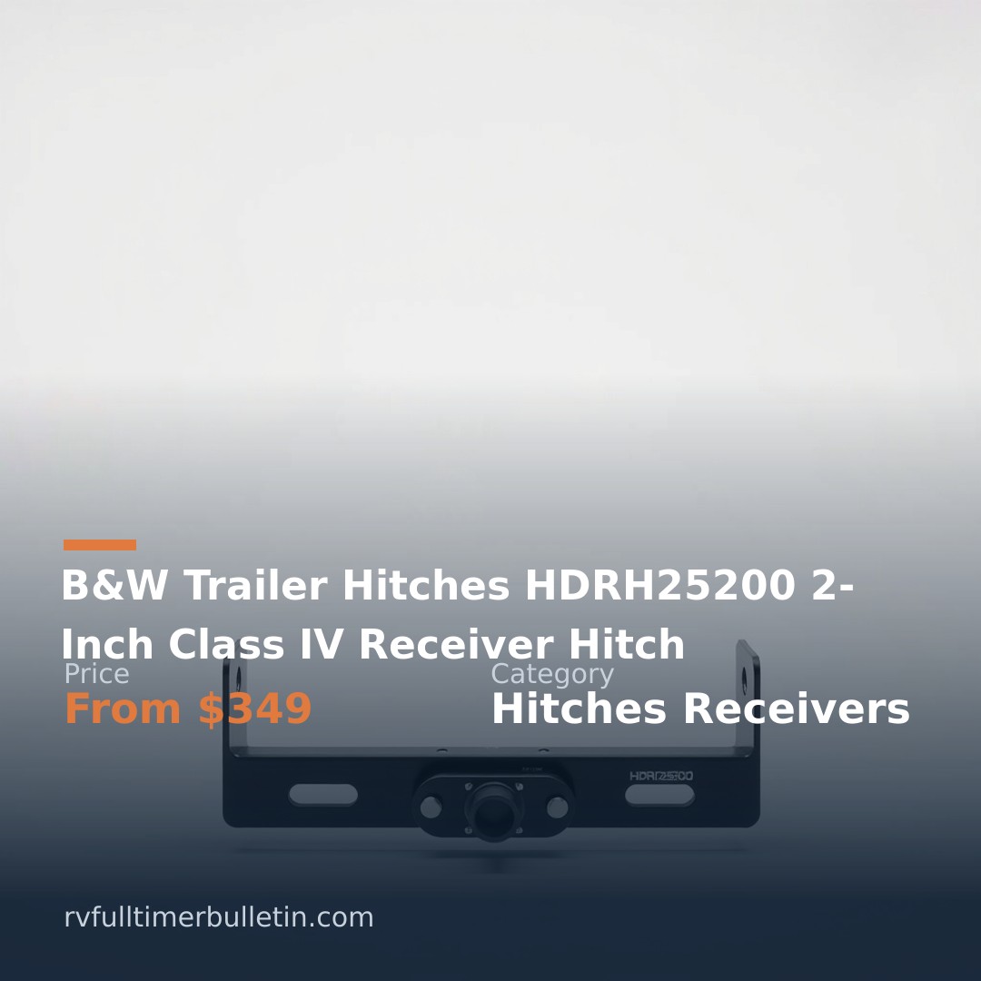 B&W Trailer Hitches HDRH25200 2-Inch Class IV Receiver Hitch