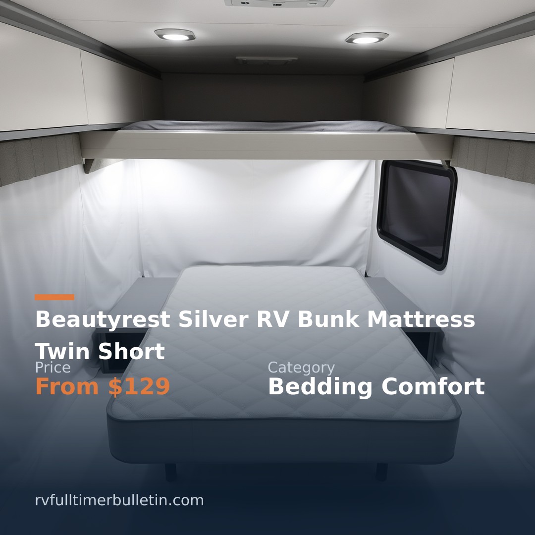 Beautyrest Silver RV Bunk Mattress Twin Short