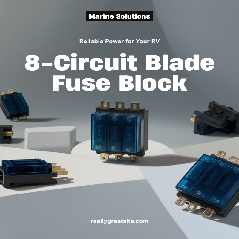 Blue Sea Systems 5046 8-Circuit Mini Blade Fuse Block
