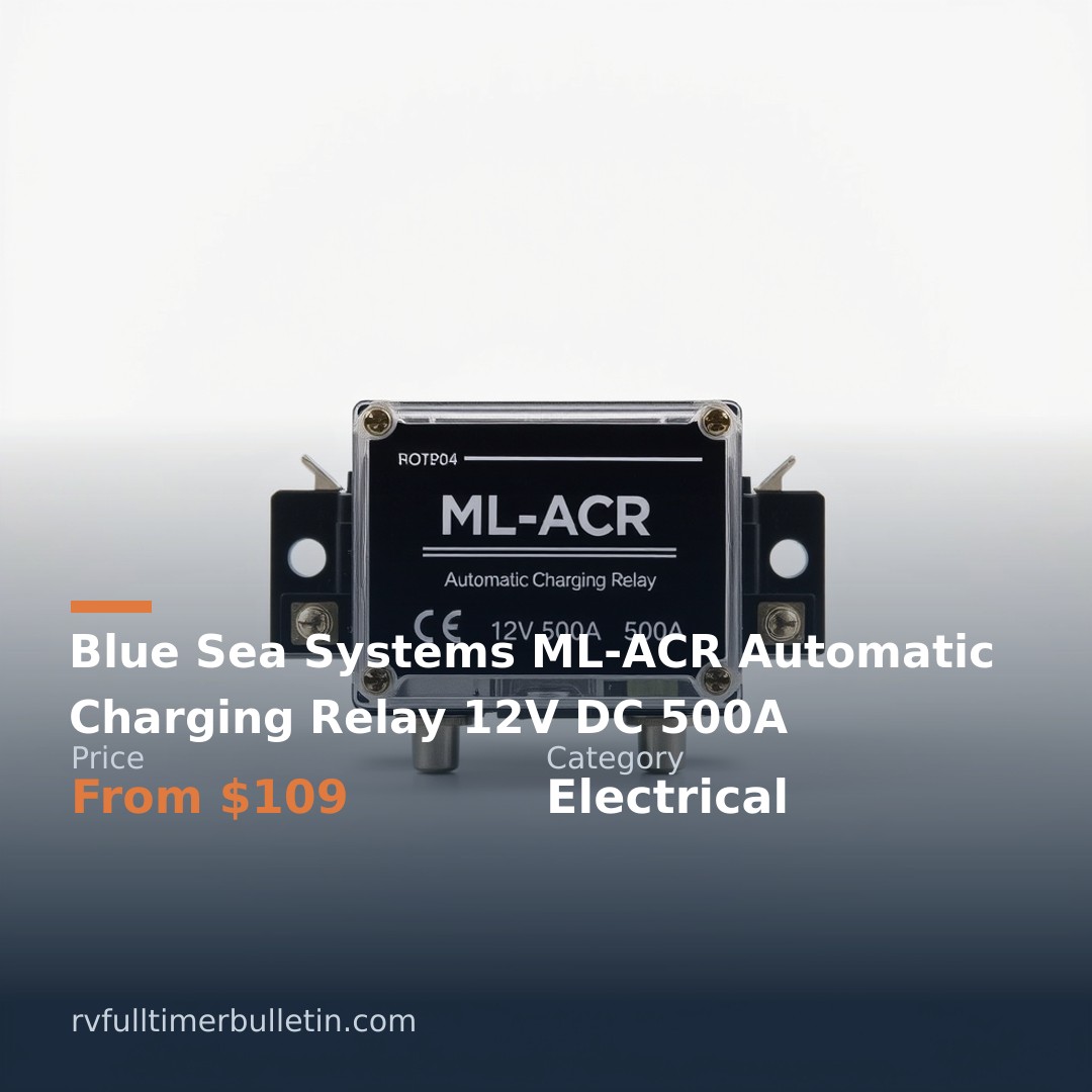Blue Sea Systems ML-ACR Automatic Charging Relay 12V DC 500A