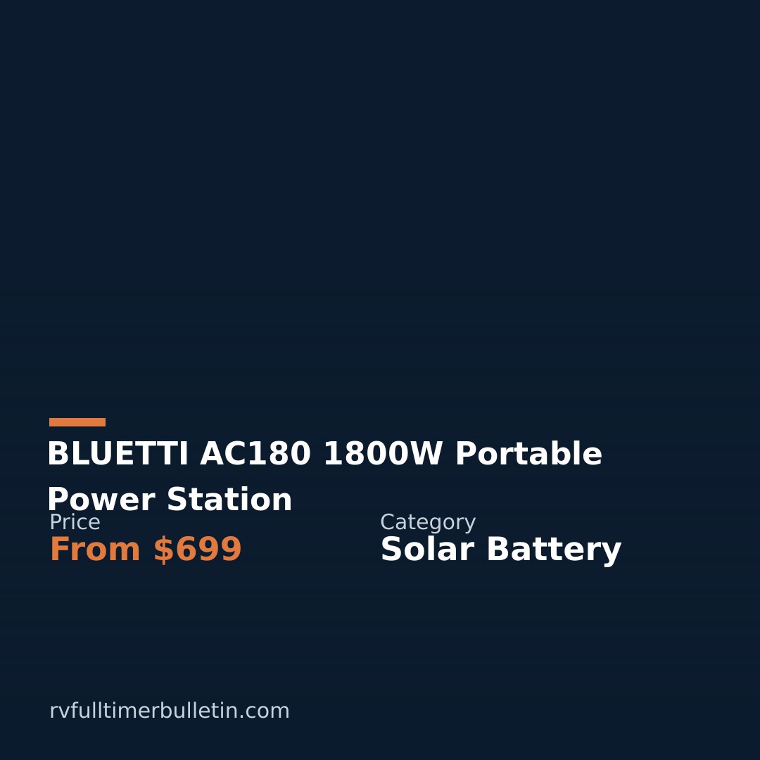 BLUETTI AC180 1800W Portable Power Station
