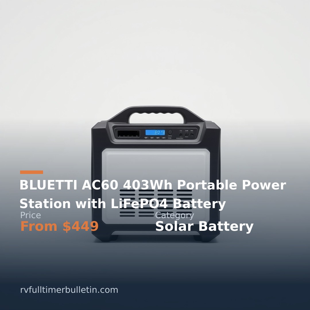 BLUETTI AC60 403Wh Portable Power Station with LiFePO4 Battery
