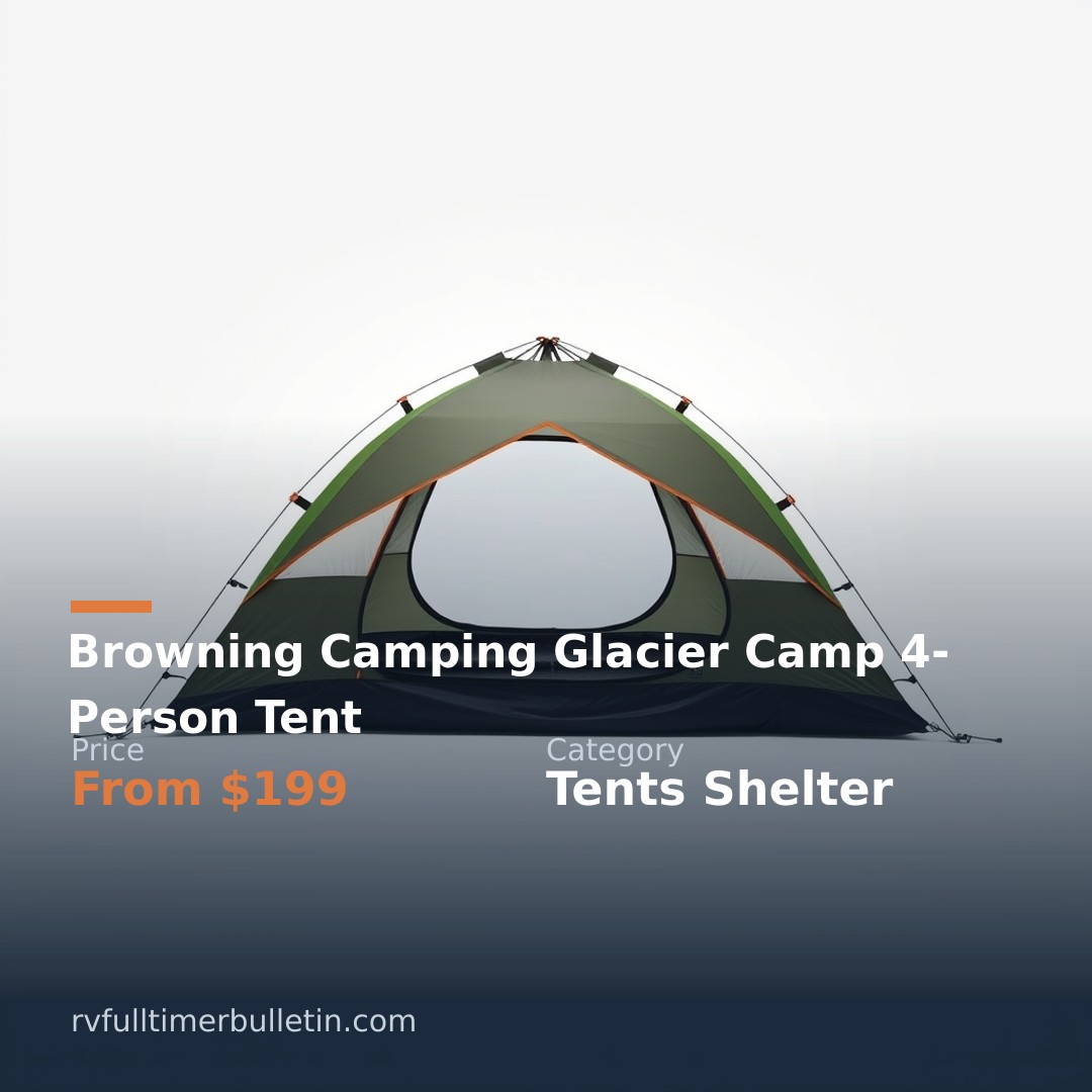 Browning Camping Glacier Camp 4-Person Tent