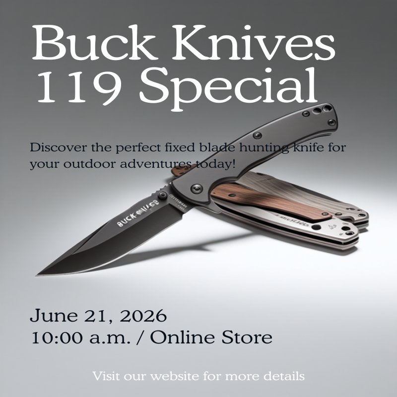 Buck Knives 119 Special Fixed Blade Hunting Knife