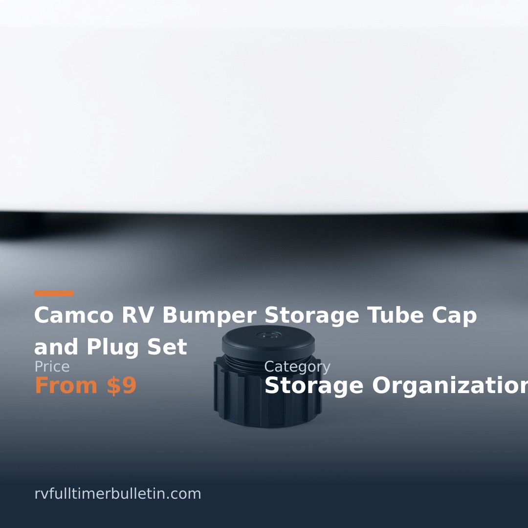 Camco RV Bumper Storage Tube Cap and Plug Set