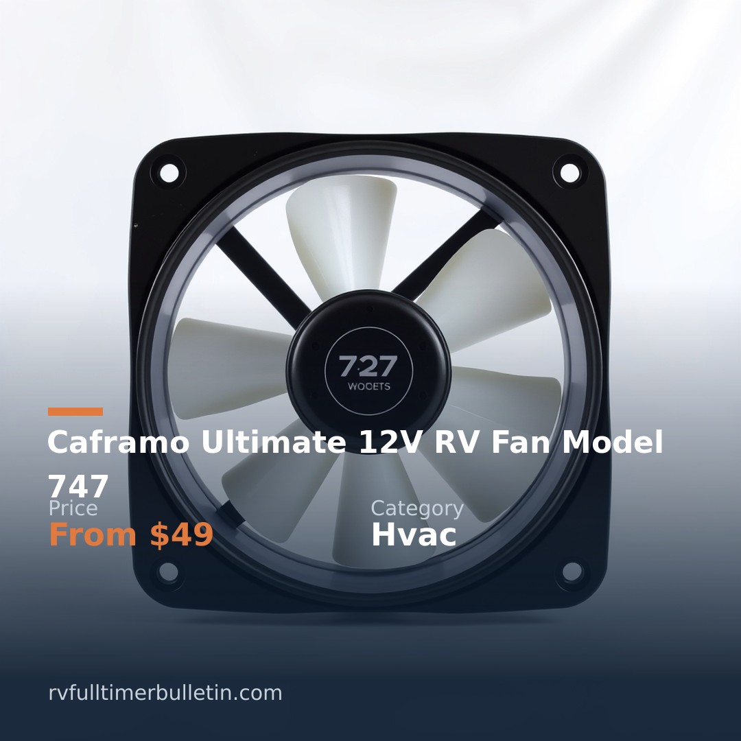Caframo Ultimate 12V RV Fan Model 747