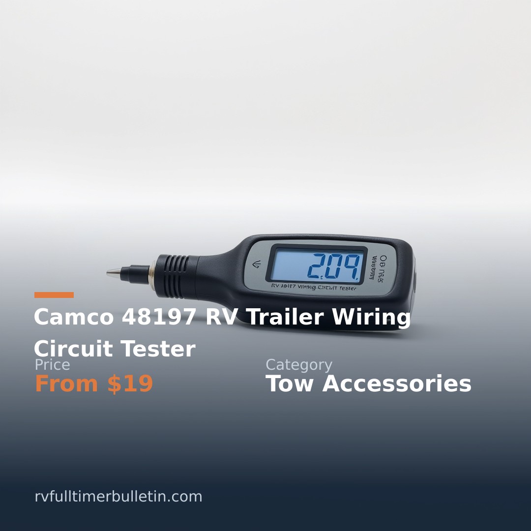 Camco 48197 RV Trailer Wiring Circuit Tester