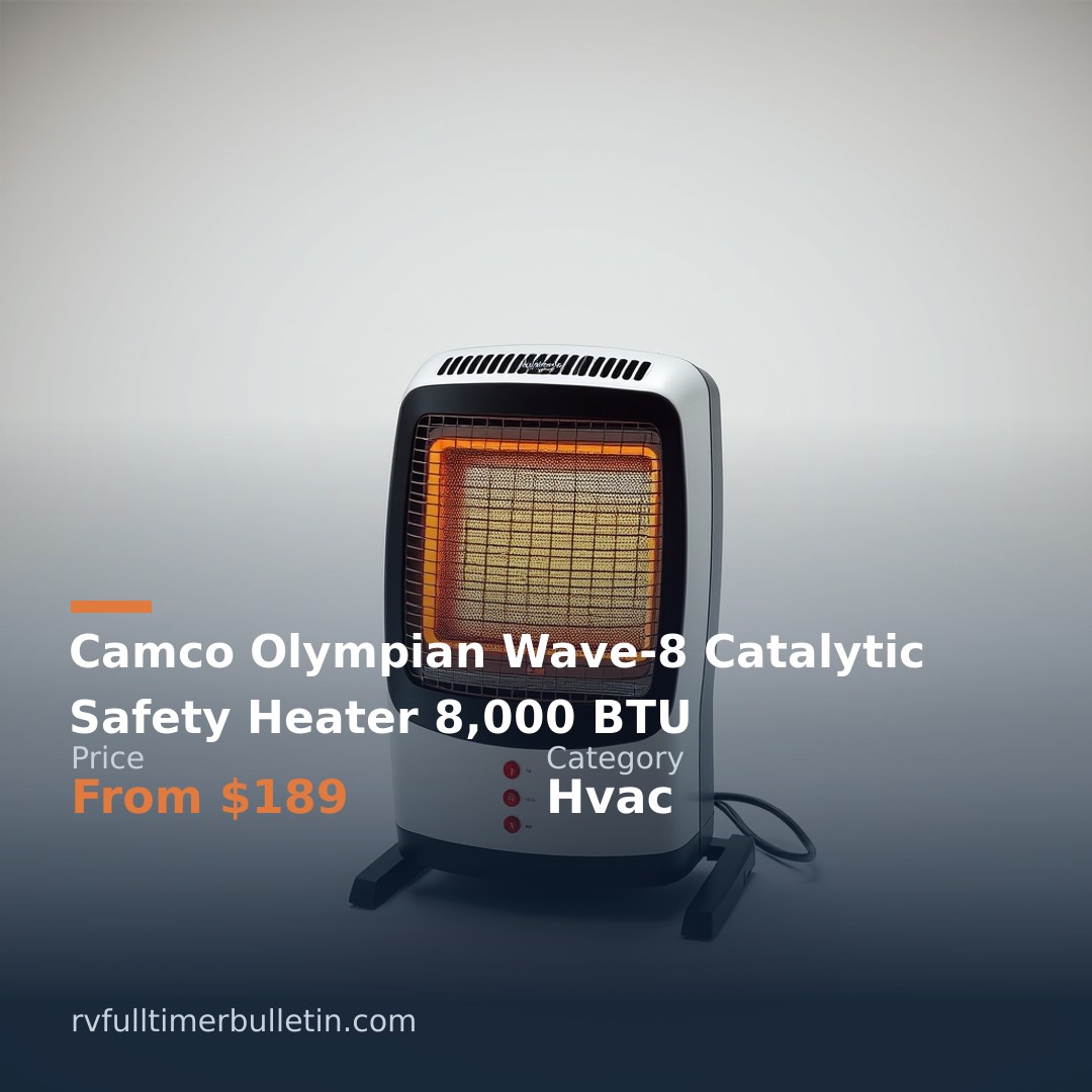 Camco Olympian Wave-8 Catalytic Safety Heater 8,000 BTU