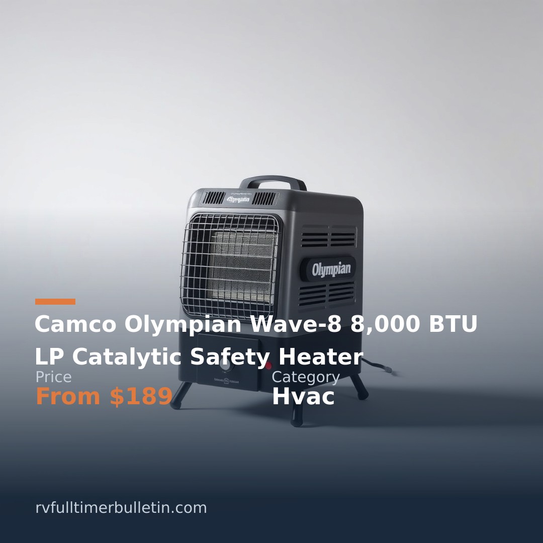 Camco Olympian Wave-8 8,000 BTU LP Catalytic Safety Heater