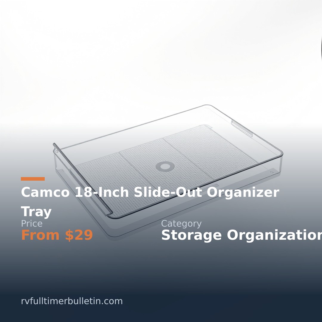 Camco 18-Inch Slide-Out Organizer Tray