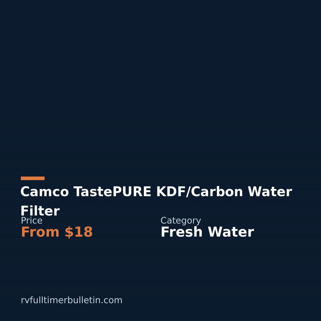 Camco TastePURE KDF/Carbon Water Filter