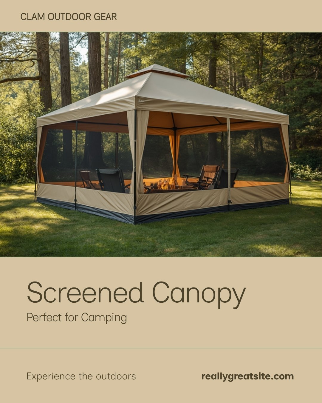 CLAM Quick-Set Pavilion 12.5 ft Screen Shelter