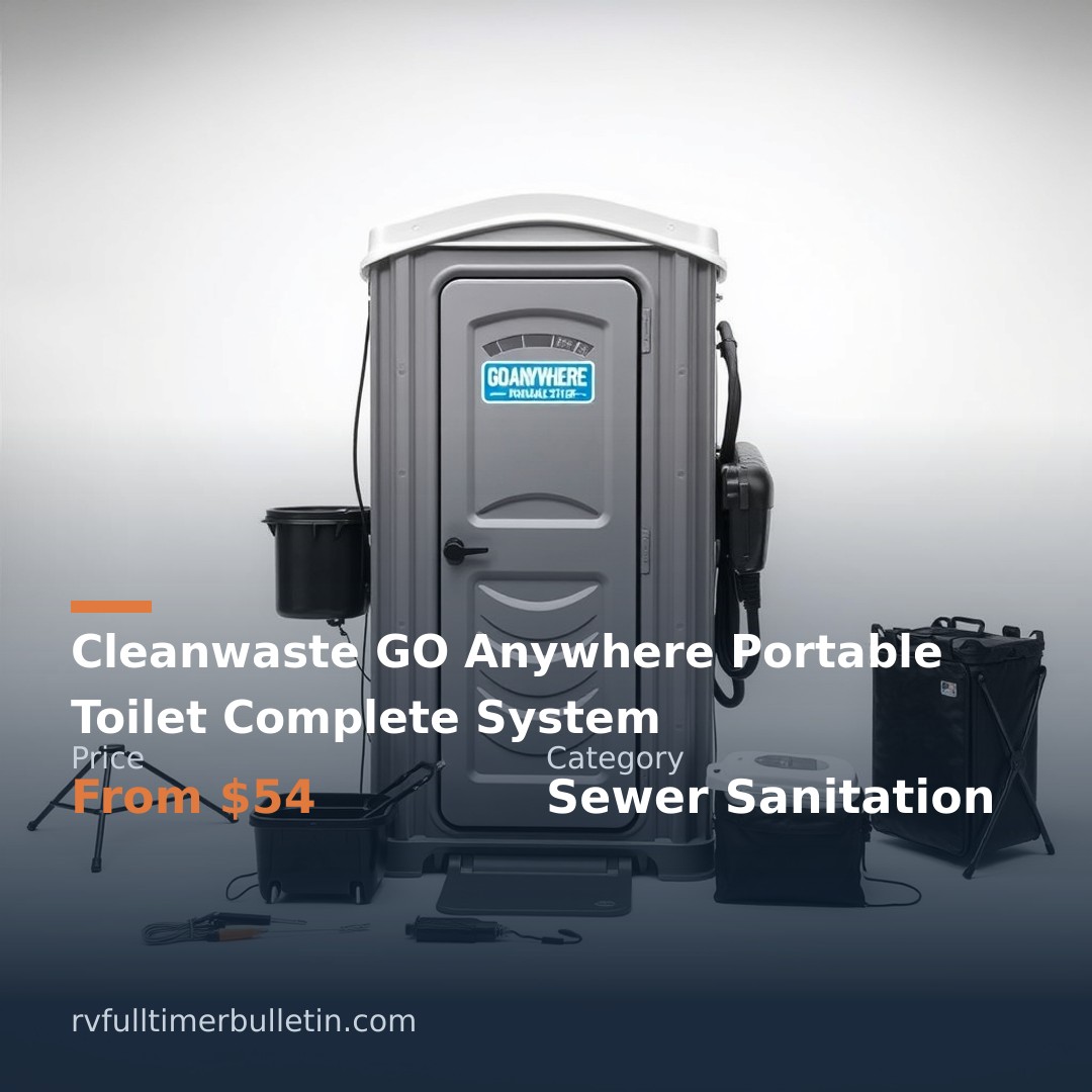 Cleanwaste GO Anywhere Portable Toilet Complete System