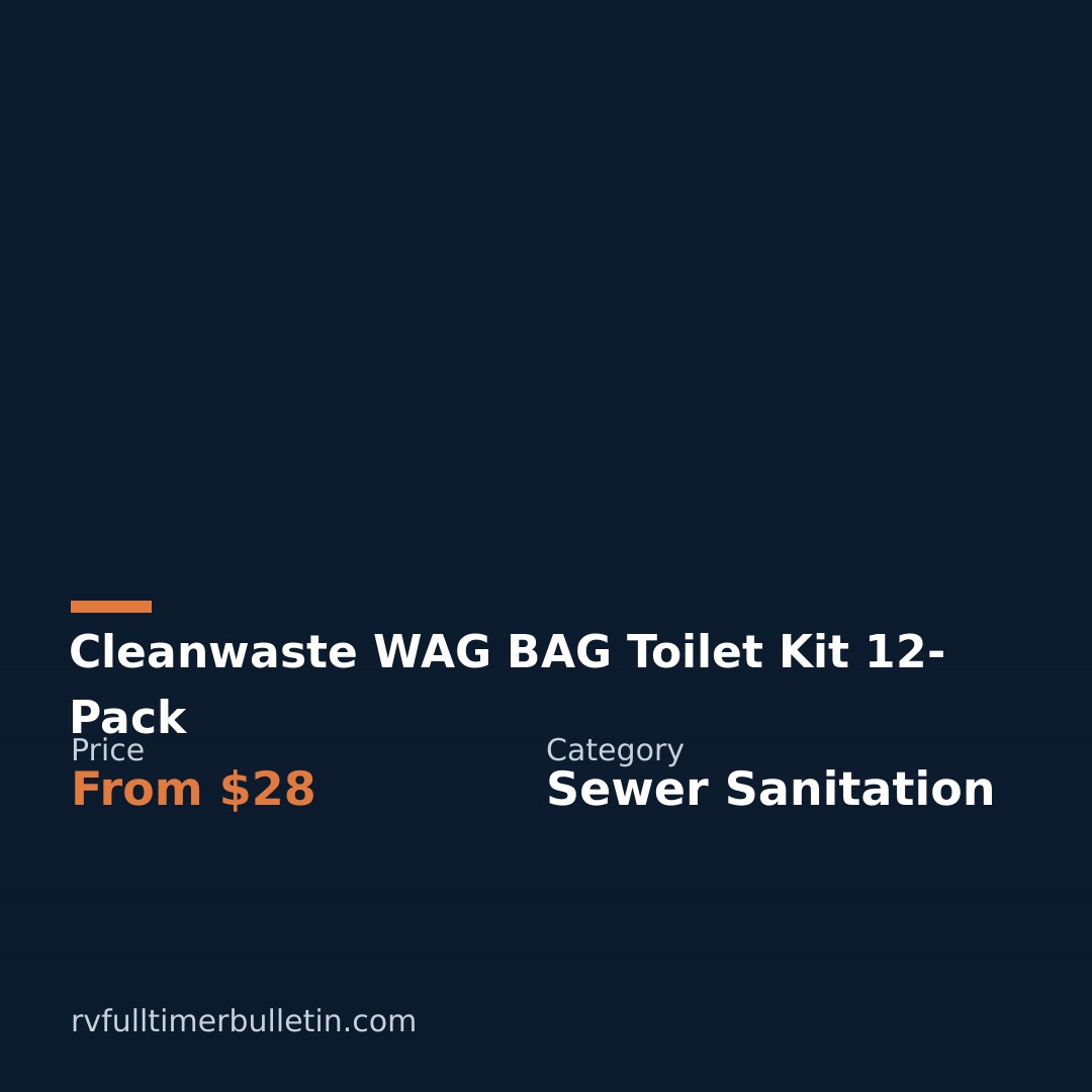 Cleanwaste WAG BAG Toilet Kit 12-Pack