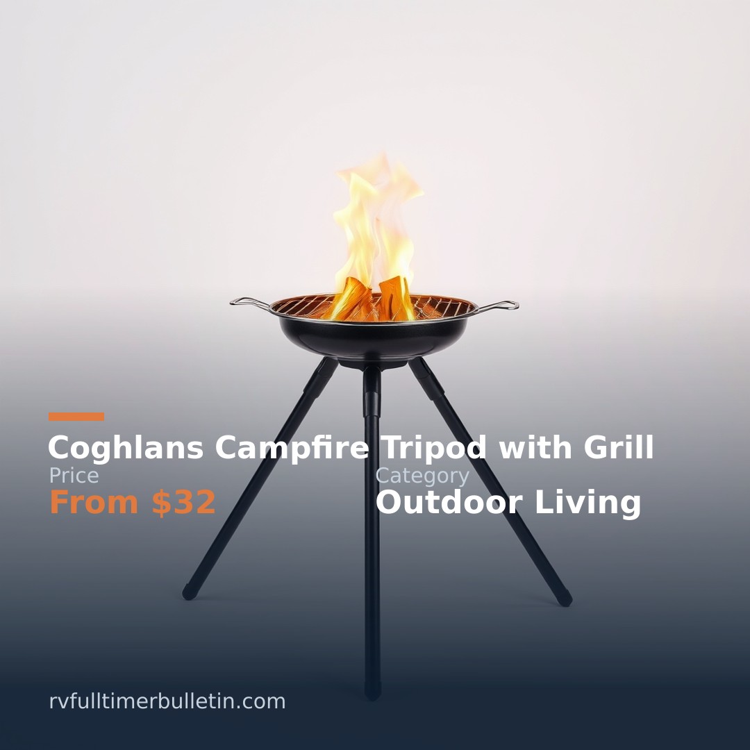 Coghlans Campfire Tripod with Grill