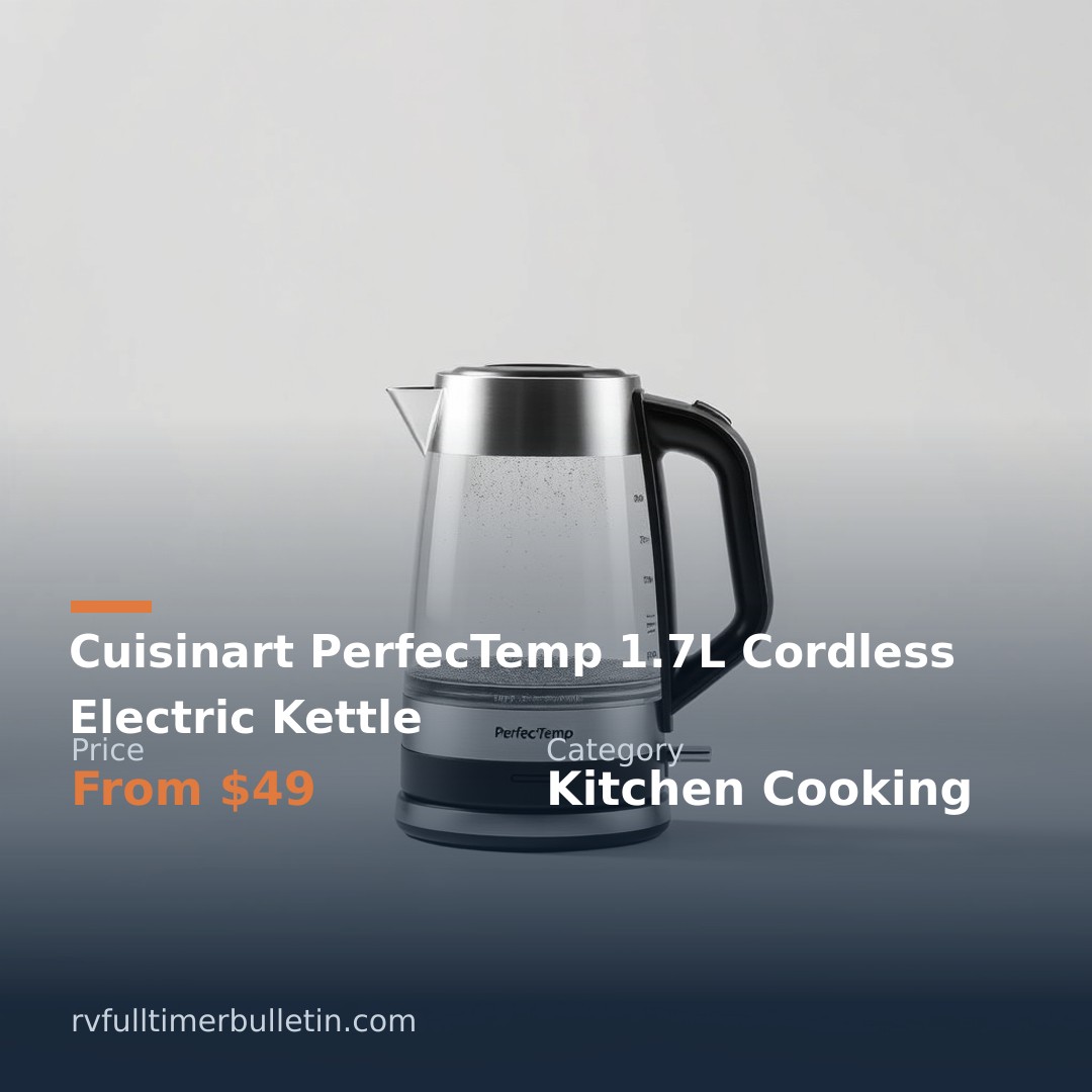 Cuisinart PerfecTemp 1.7L Cordless Electric Kettle