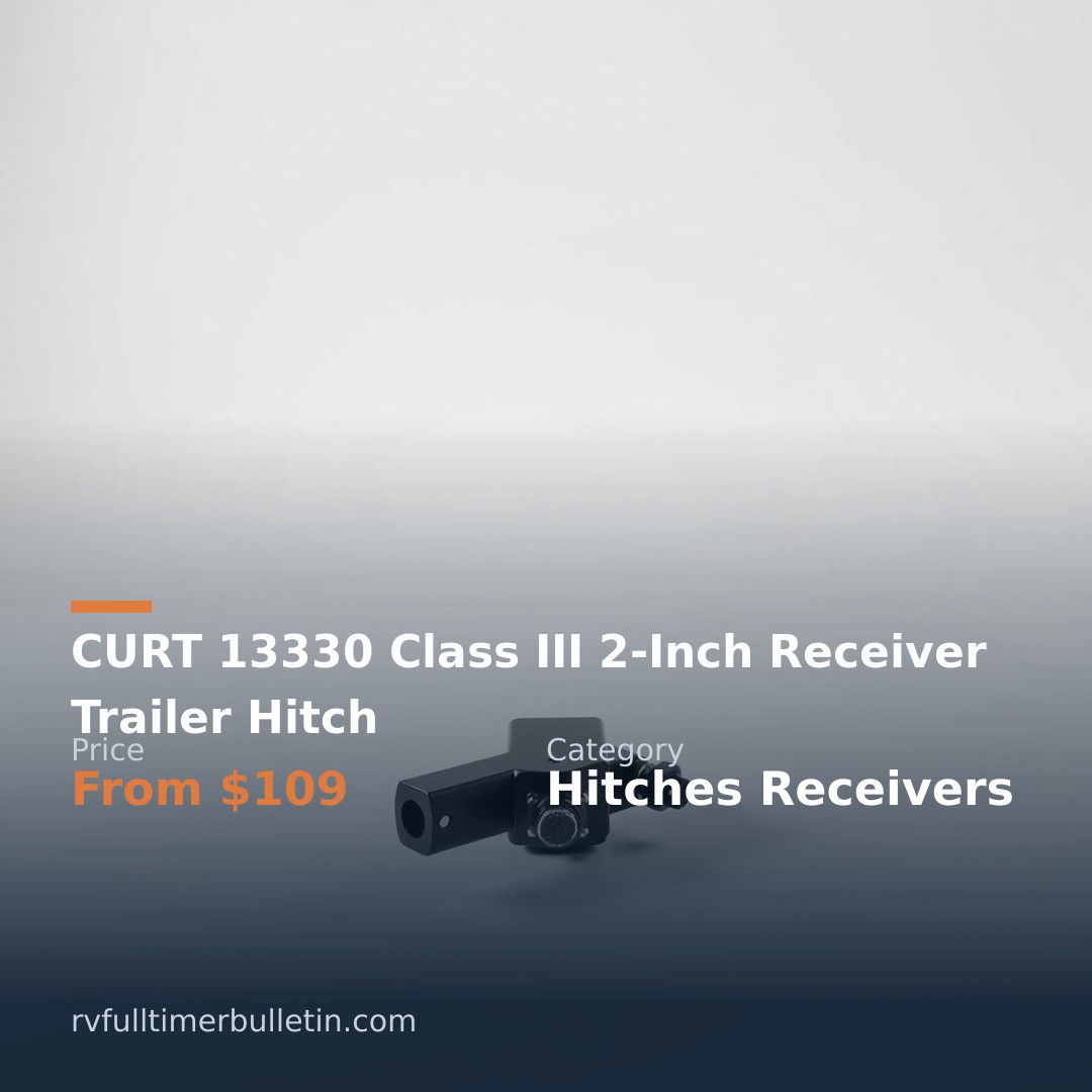 CURT 13330 Class III 2-Inch Receiver Trailer Hitch