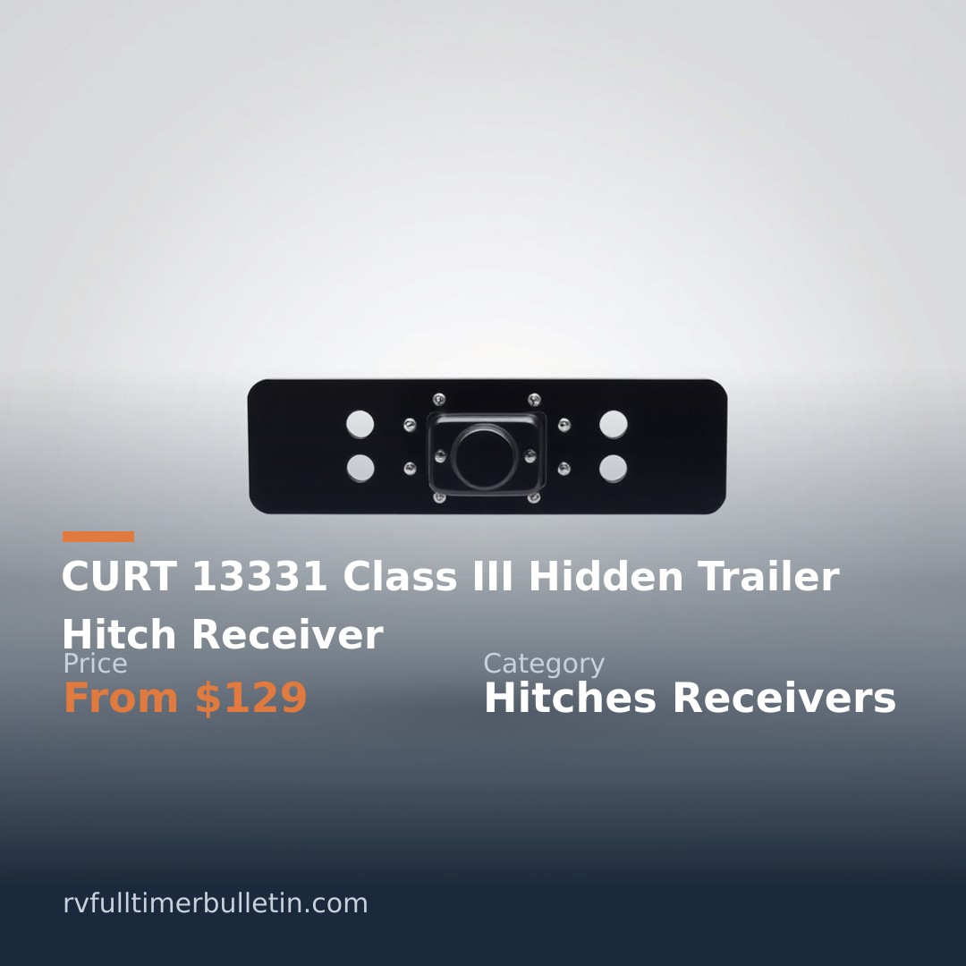 CURT 13331 Class III Hidden Trailer Hitch Receiver