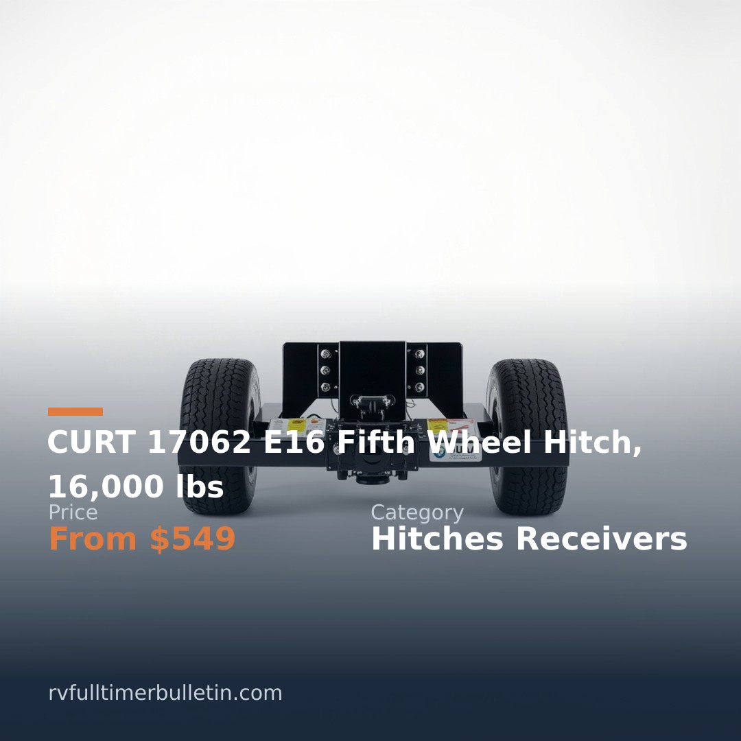 CURT 17062 E16 Fifth Wheel Hitch, 16,000 lbs