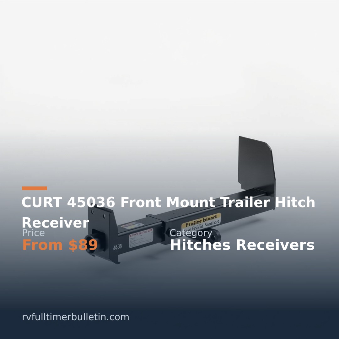 CURT 45036 Front Mount Trailer Hitch Receiver