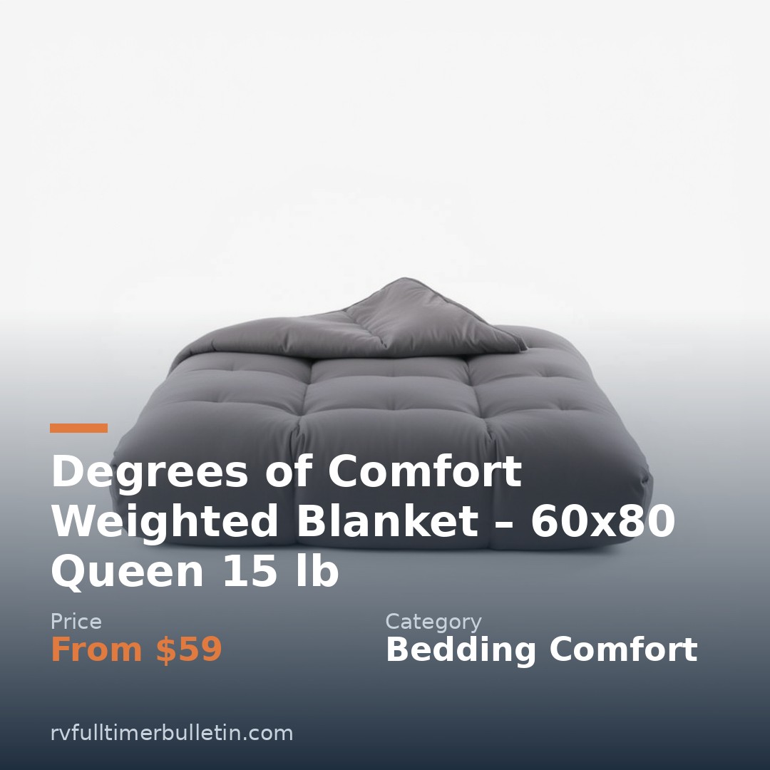 Degrees of Comfort Weighted Blanket – 60x80 Queen 15 lb