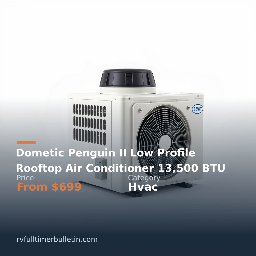 Dometic Penguin II Low Profile Rooftop Air Conditioner 13,500 BTU