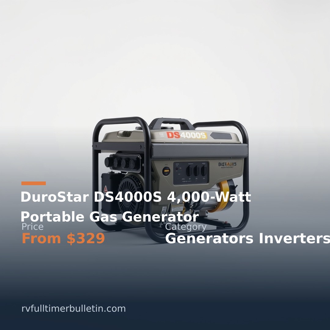 DuroStar DS4000S 4,000-Watt Portable Gas Generator