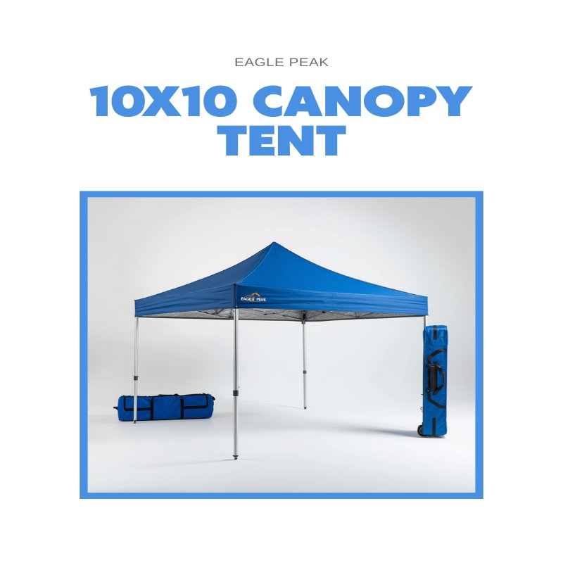 EAGLE PEAK 10x10 Pop Up Canopy Tent