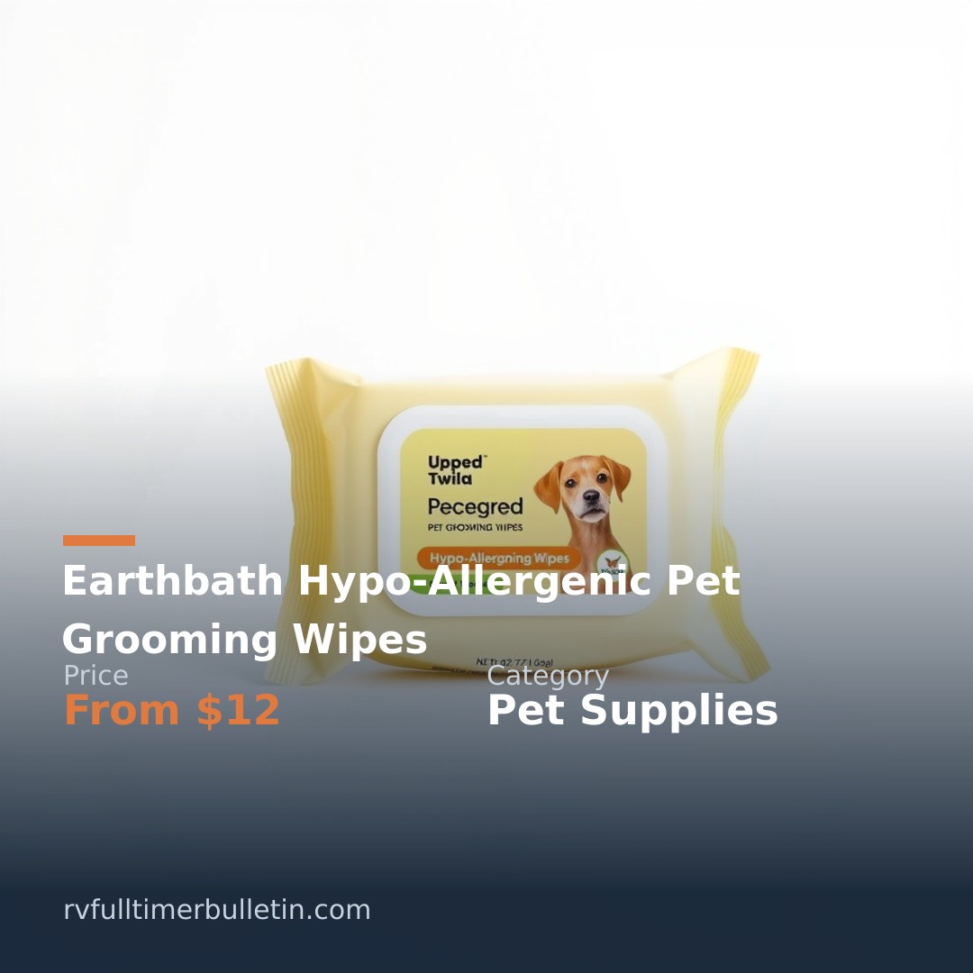 Earthbath Hypo-Allergenic Pet Grooming Wipes