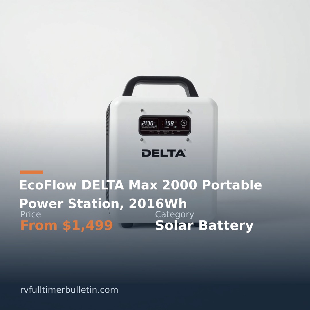 EcoFlow DELTA Max 2000 Portable Power Station, 2016Wh