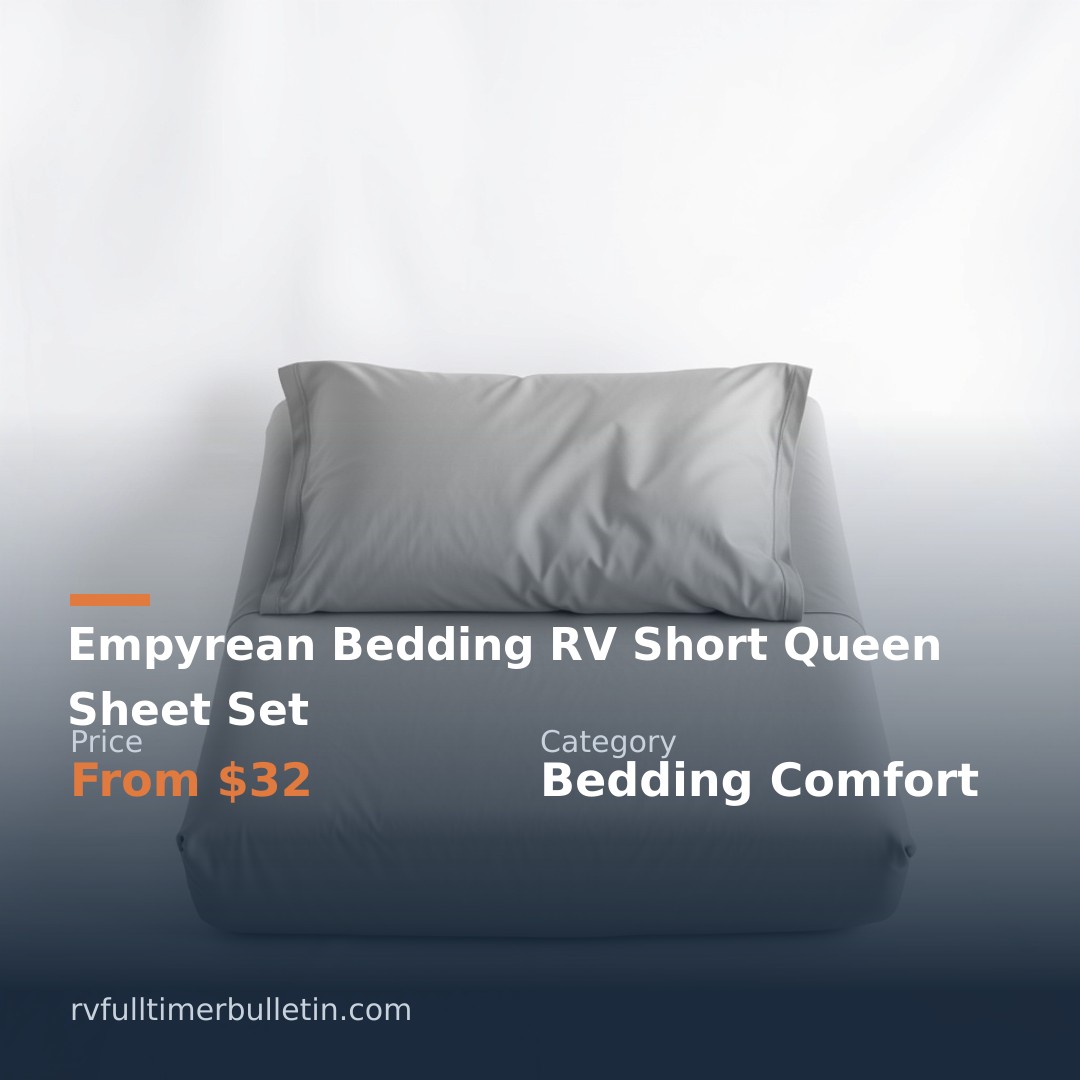 Empyrean Bedding RV Short Queen Sheet Set