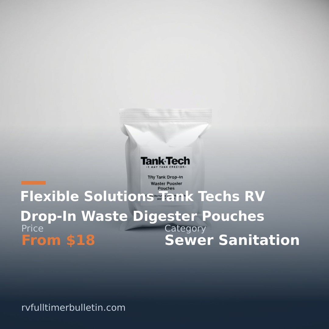 Flexible Solutions Tank Techs RV Drop-In Waste Digester Pouches