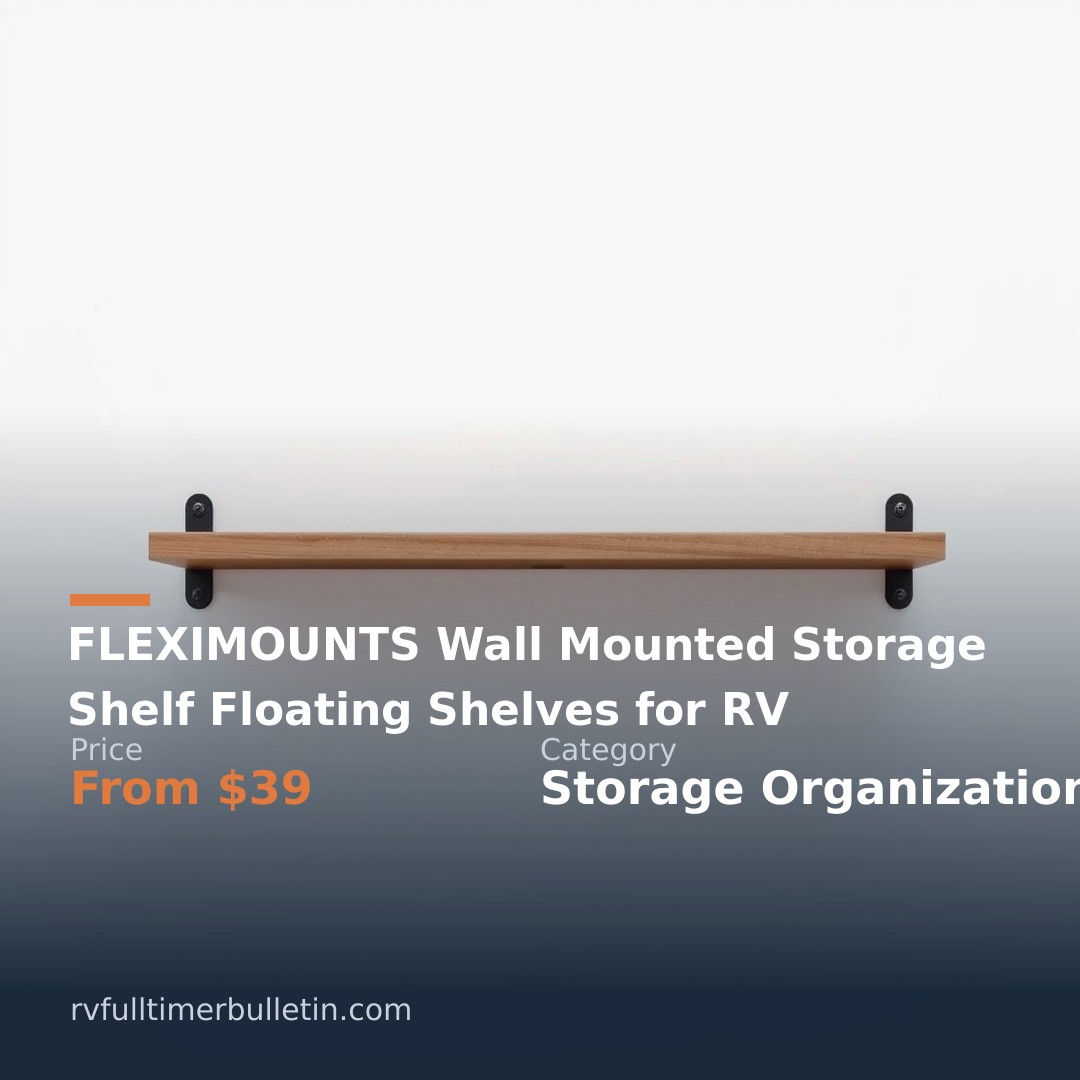 FLEXIMOUNTS Wall Mounted Storage Shelf Floating Shelves for RV