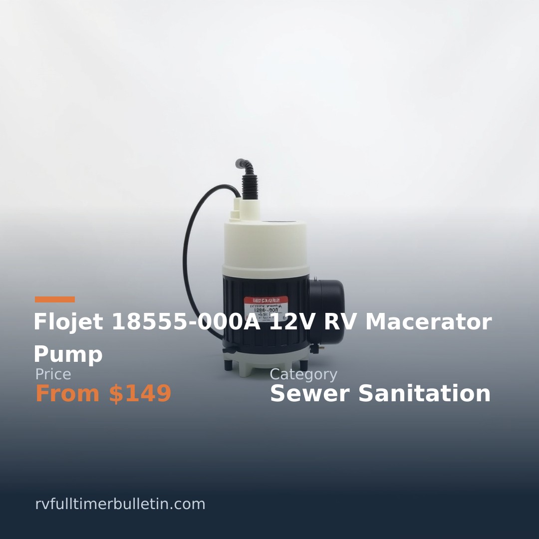 Flojet 18555-000A 12V RV Macerator Pump