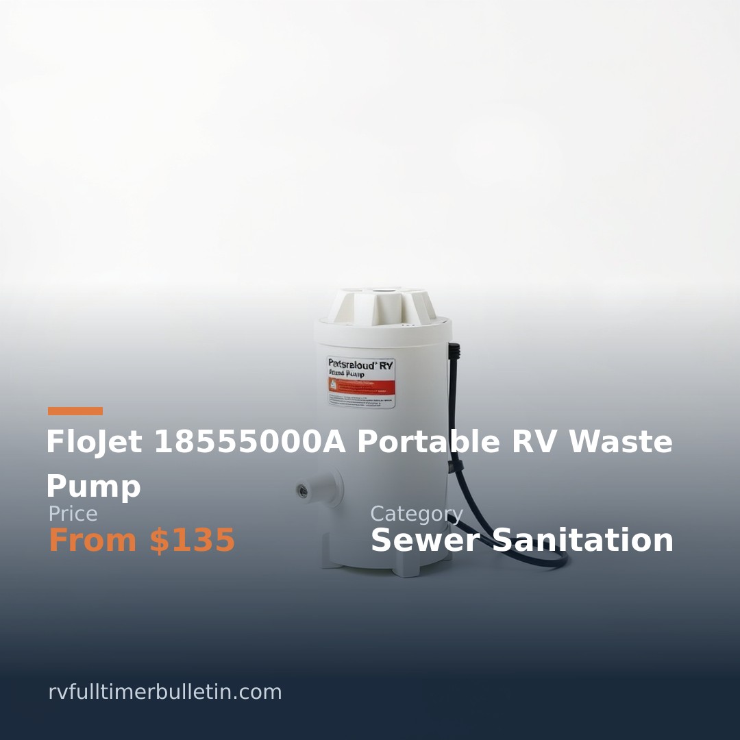 FloJet 18555000A Portable RV Waste Pump