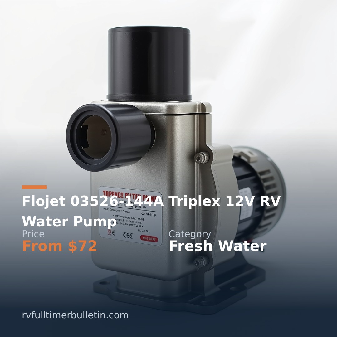 Flojet 03526-144A Triplex 12V RV Water Pump