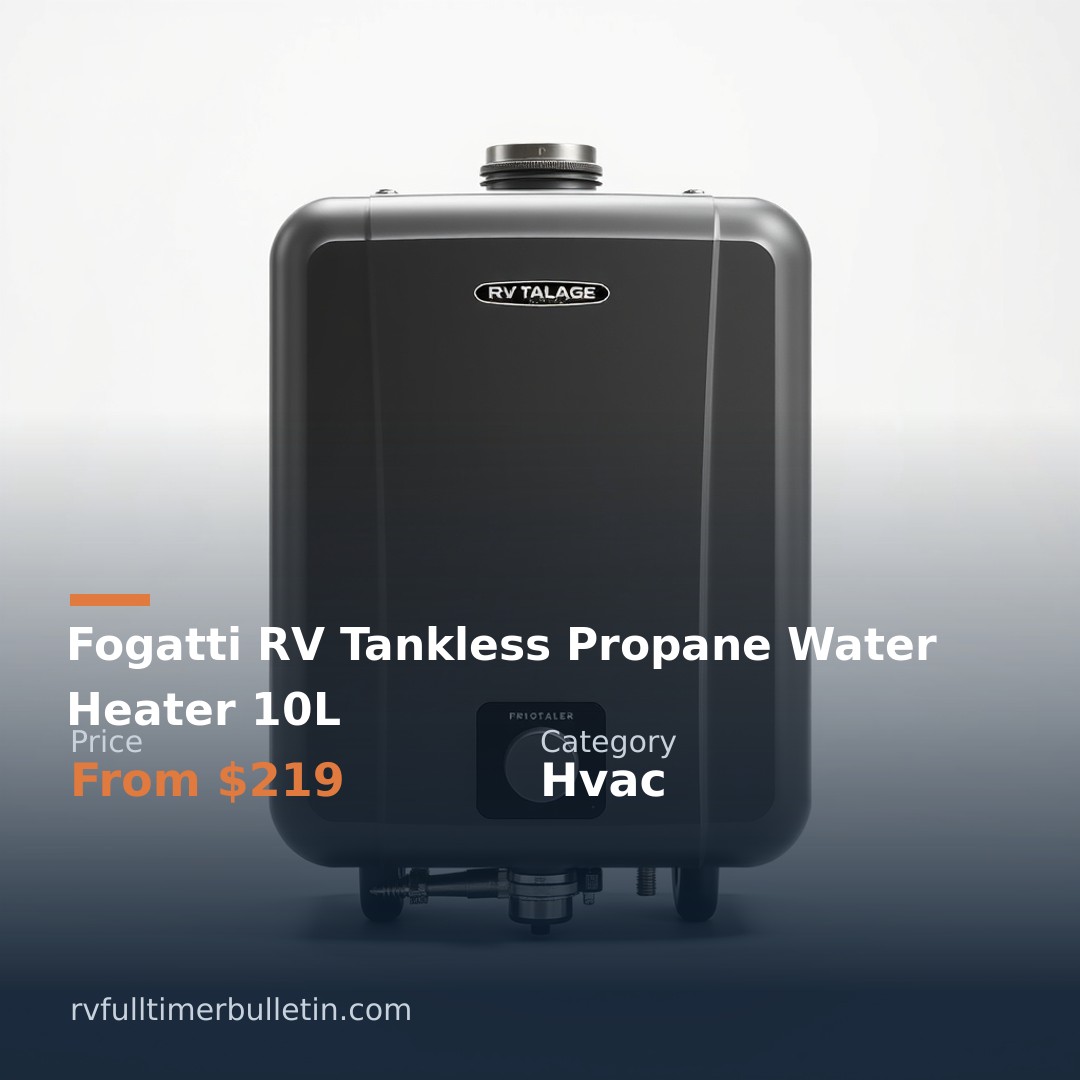 Fogatti RV Tankless Propane Water Heater 10L