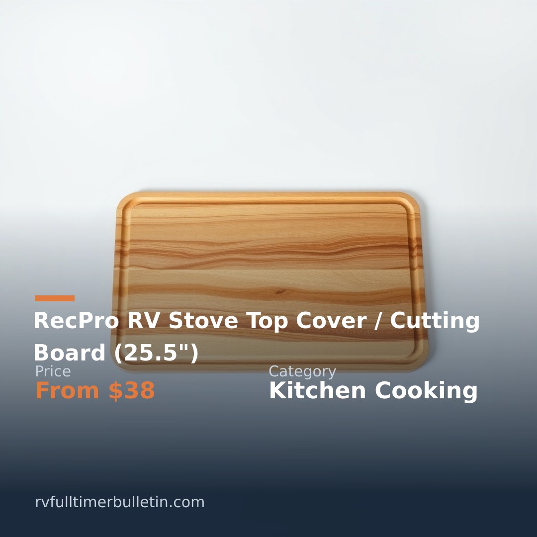 RecPro RV Stove Top Cover / Cutting Board (25.5")