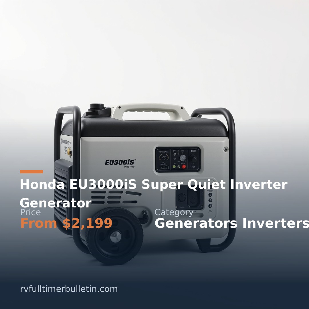 Honda EU3000iS 3,000W Quiet Inverter Generator
