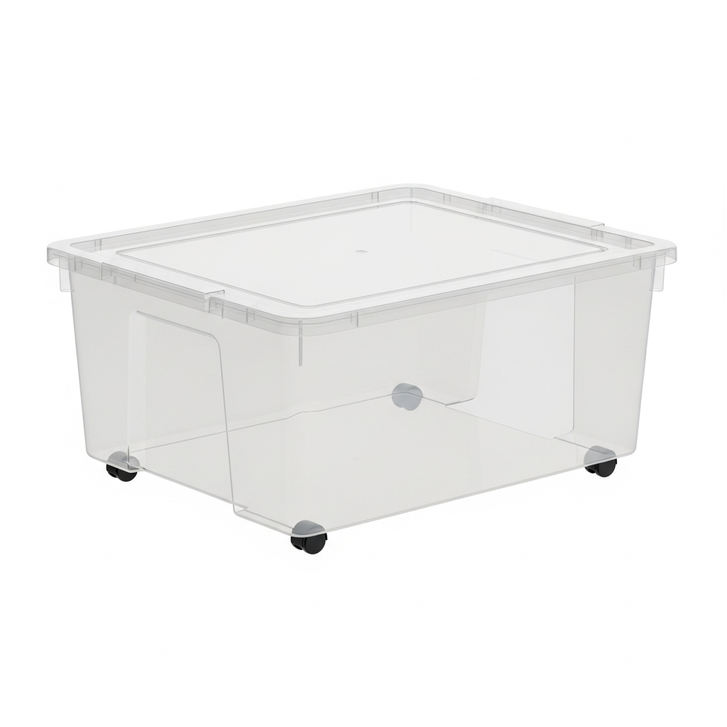 IRIS USA 27 Qt. Under-Bed Storage Bins (4-Pack)