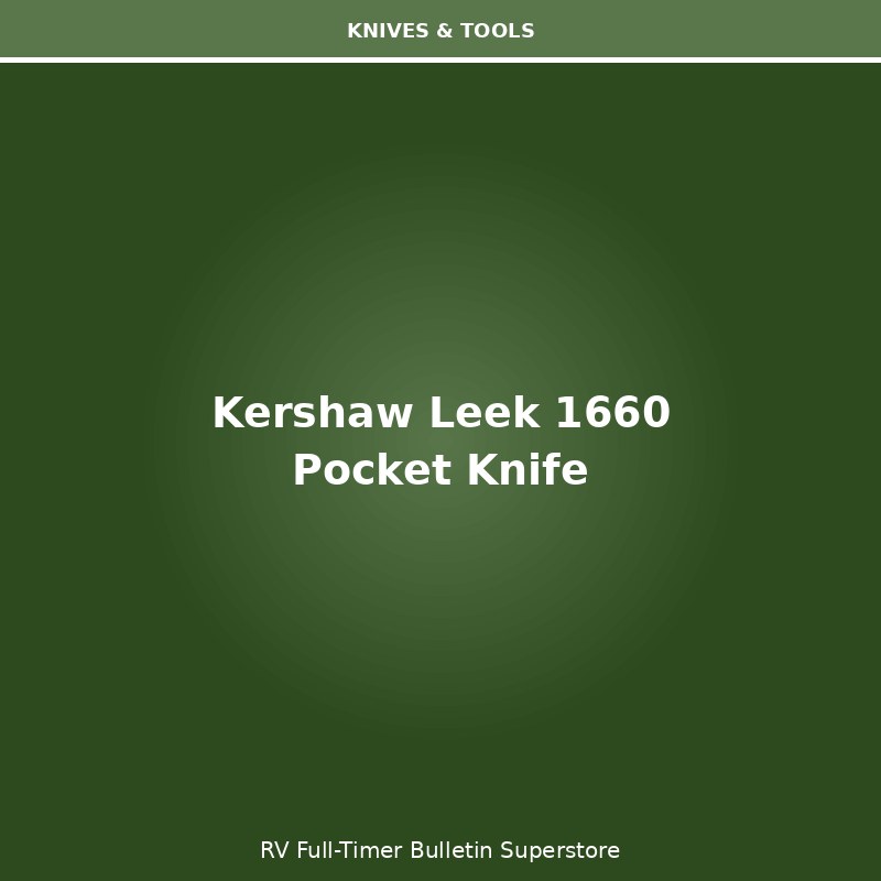 Kershaw Leek 1660 3-Inch Assisted Folding Pocket Knife
