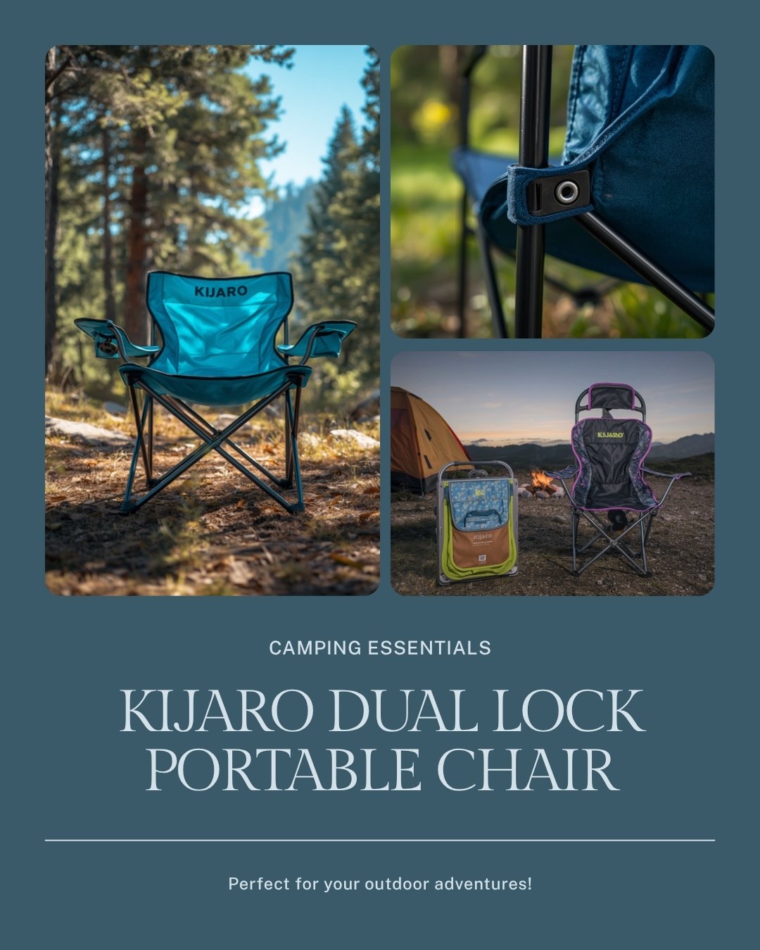 Kijaro Dual Lock Portable Camping Chair