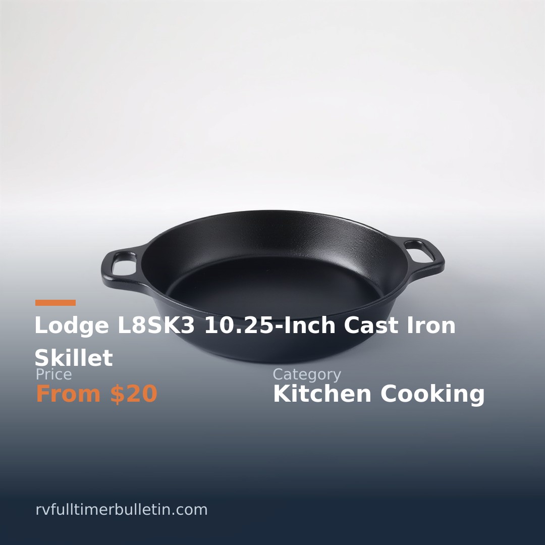 Lodge L8SK3 10.25-Inch Cast Iron Skillet