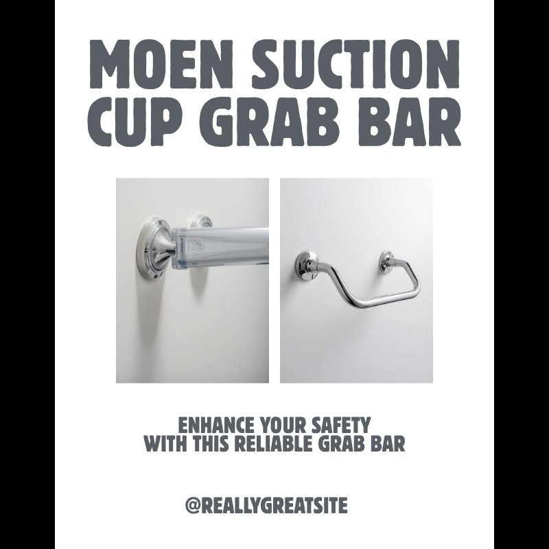Moen SecureMount Suction Grab Bar 16"